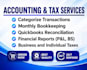 clean up books, prepare tax ready financial statements and tax returns