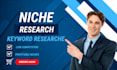 do market research, niche research competitor analysis
