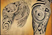 design a polynesian maori tribal tattoo