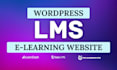 develop elearning wordpress lms website, membership website