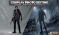 edit cosplay photos with cinematic retouching and effects