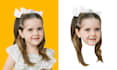crop out heads or custom face cut out of human, dog, cat