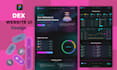 design web3 websites, dapp, user dashboard ui ux in figma