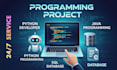script java python bot c cpp sql database coding programming project developer
