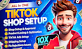 set up tik tok shop, facebook shop ads, instagram shop, usa tiktok shop setup