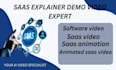 do software explainer, explainer, demo video, ui, saas animation, app, web promo