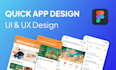 create a quick figma mobile app design