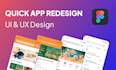 create a quick mobile app redesign with figma