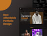 do a professional portfolio design in figma