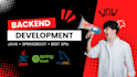 develop java backend services using spring boot and database