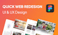 create a quick web redesign with figma