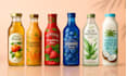 create juice, beverage and water bottle label design