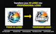 redesign and vectorize your design into a professional