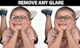 remove glare and reflections from glasses in your photos