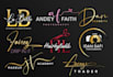 do elegant luxury font and signature logo