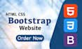 design HTML CSS bootstrap websites