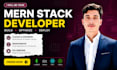 develop custom business website, landing pages as a mern stack developer, react