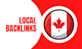 provide high pa local backlinks from canadian websites