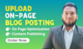 write your blog post and content