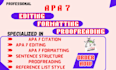 professionally edit format proofread your document in apa 7 style