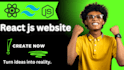 create react website react js tailwind css with material ui