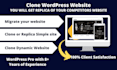 duplicate, migrate or clone wordpress website with complete accuracy