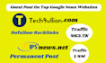 publish your article on techbullion and ipsnews with dofollow backlinks