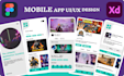 design UI UX mobile app, UI UX app design or figma app design