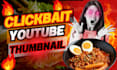 design unique clickbait podcast youtube thumbnail
