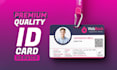 design a modern landscape id card, name card, and identity card