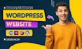 build, design, redesign, develop, update, clone, or customize wordpress website