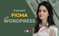 convert figma to wordpress or figma to elementor