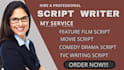 podcast movie script screenplay comedy drama script feature film script