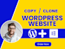 copy wordpress website professionally