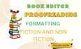 copy editing and format fiction non fiction christian romance books