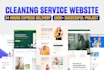 design and develop a professional cleaning service website