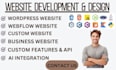 do website development, web application as a full stack developer