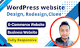 design, redesign, copy, clone responsive wordpress websites