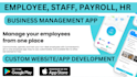 develop employee, staff, HR management app, attendance, payroll management app