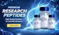 design peptide website for research peptides, purity testing and compliance