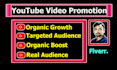 boost your youtube video with organic promotion