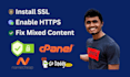 install SSL certificates, fix https issues to secure your websites