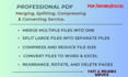 merge, split, compress and convert PDF files with accuracy