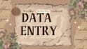help with data entry tasks