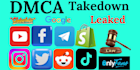 remove copyright infringing,leaked content google,reddit,telegram,ig under dmca