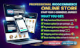 build a woocommerce online store for your products