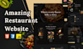 design restaurant website, food website, bakery website, catering, chef website