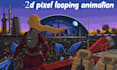 create pixel art animation, lofi loop gif, pixel pfp, retro game sprites