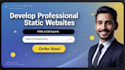 develop professional static websites in tailwind HTML CSS