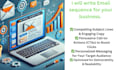 write high converting email sequences sales funnels